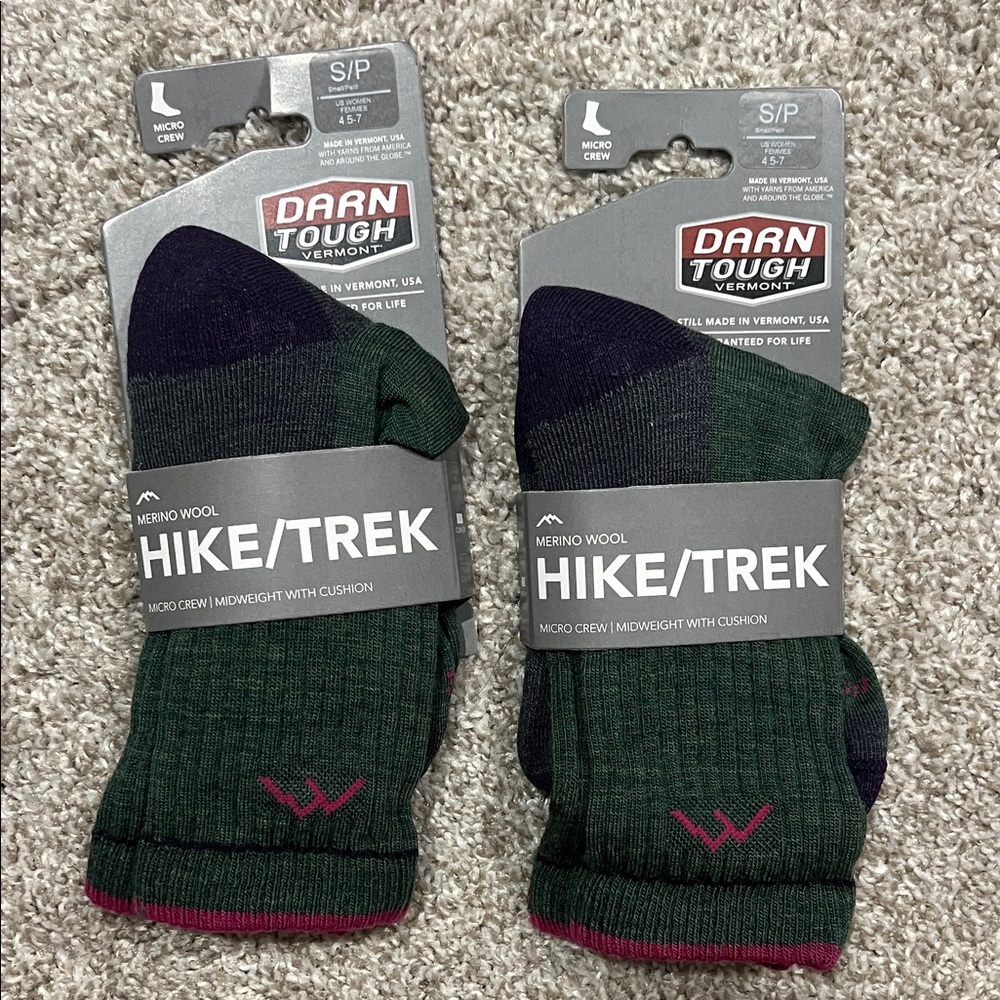 Darn Tough Women's Hike/Trek Merino Wool Socks - Micro Crew